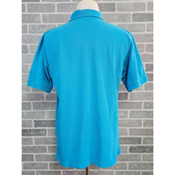 SouthPole Polo Shirt Men's Size XL Turquoise Blue Y2K Hip Hop Preppy Golf Casual - Picture 2 of 11